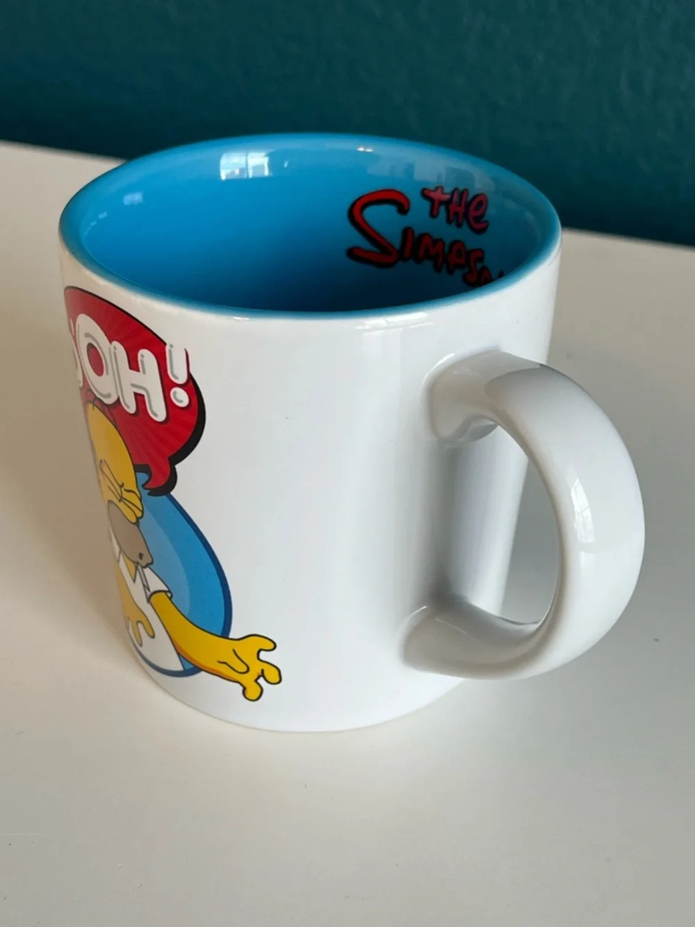 The Simpsons Homer Simpson Doh! Coffee Mug Blue Cup